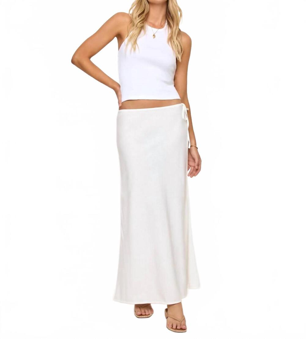 NEW L*SPACE stop and stare skirt in cream